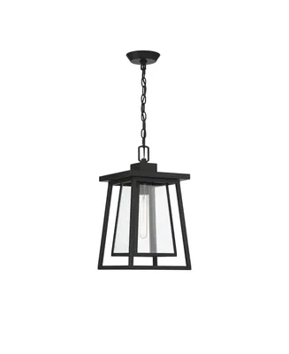 Savoy House Denver 1-Light Outdoor Hanging Lantern in Matte Black