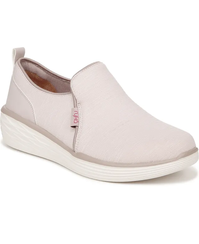 Womens Roxy Rae Slip On Casual Shoe - White / Confetti Cake