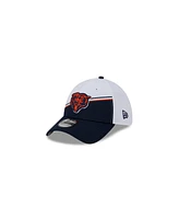 Men's New Era White, Navy Chicago Bears 2023 Nfl Sideline 39THIRTY Flex Hat