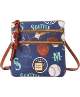 Women's Dooney & Bourke Seattle Mariners Game Day Triple Zip Crossbody Purse