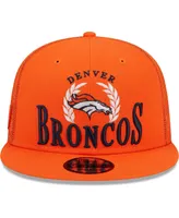 Men's New Era Orange Denver Broncos Collegiate Trucker 9FIFTY Snapback Hat