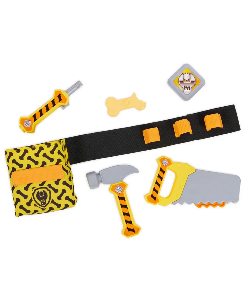 Rubble & Crew, Rubble's Construction Tool Belt, with 6 Piece Kids Tool Set  - Multi