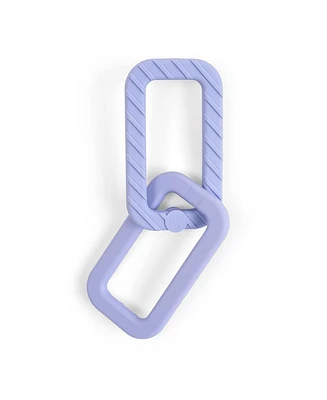 BooginHead Baby 100% Food Grade Silicone Link Baby Teethers, Lavender Purple