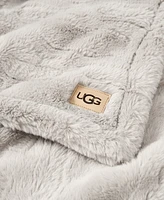 Ugg Valor Textured Faux Fur Throw, 50" x 70"