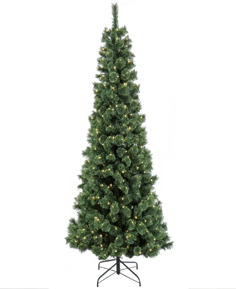 National Tree Company 7.5' Pre-Lit Pilchuck Pine Tree with Led Lights