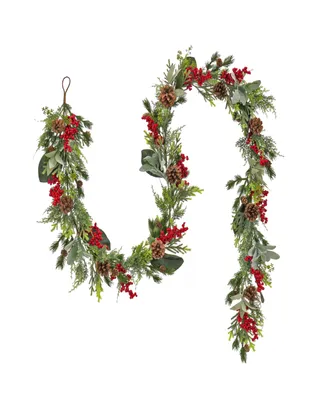 National Tree Company 9' Hgtv Home Collection Berries and Greenery Garland