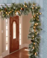 National Tree Company 9' Bristle Garland with Clear Lights