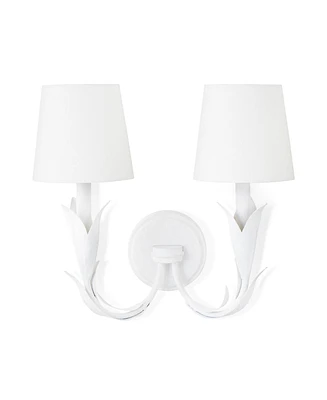 Regina Andrew River Reed Double Sconce Lamp