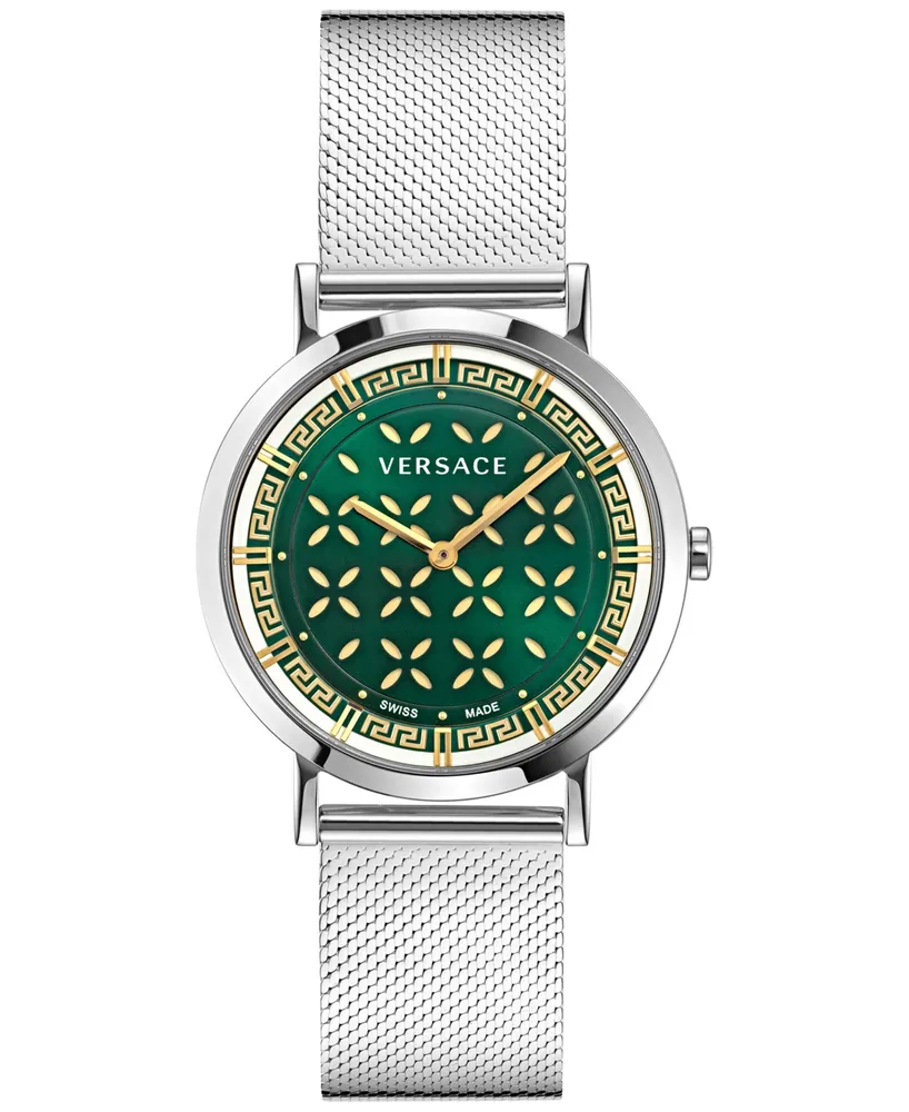 Versace Women's Swiss New Generation Stainless Steel Mesh Bracelet Watch 36mm