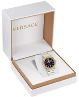 Versace Women's Swiss Greca Logo Two-Tone Stainless Steel Bracelet Watch 38mm