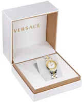 Versace Women's Swiss Greca Flourish Two-Tone Stainless Steel Bracelet Watch 35mm