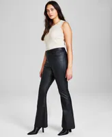 And Now This Women's High Rise Coated Flare Jeans, Created for Macy's