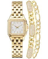 Jones New York Women's Gold-Tone Bracelet Watch Gift Set 26mm