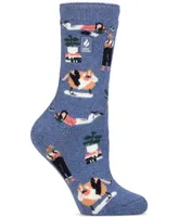 Heat Holders Women's Julianna Reading Patterned Crew Socks