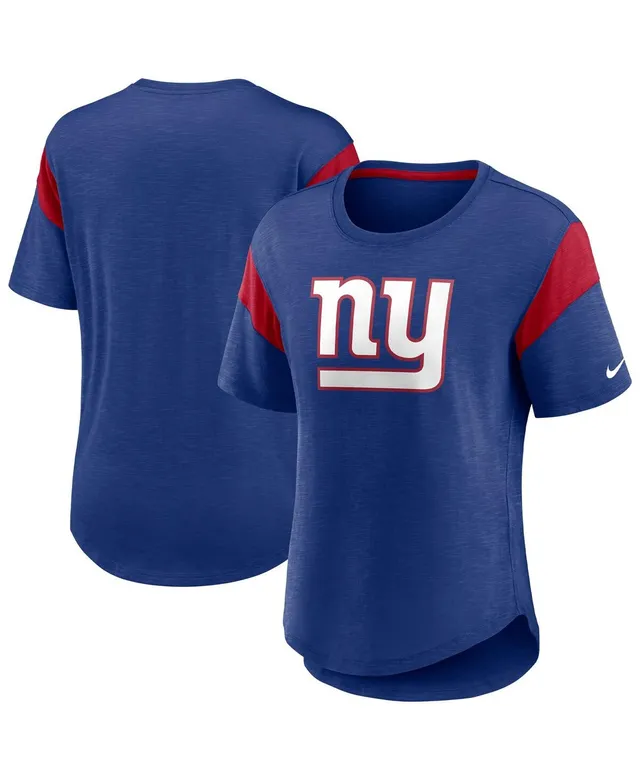 Nike Heather Royal New York Giants Primary Logo Fashion Top in Blue