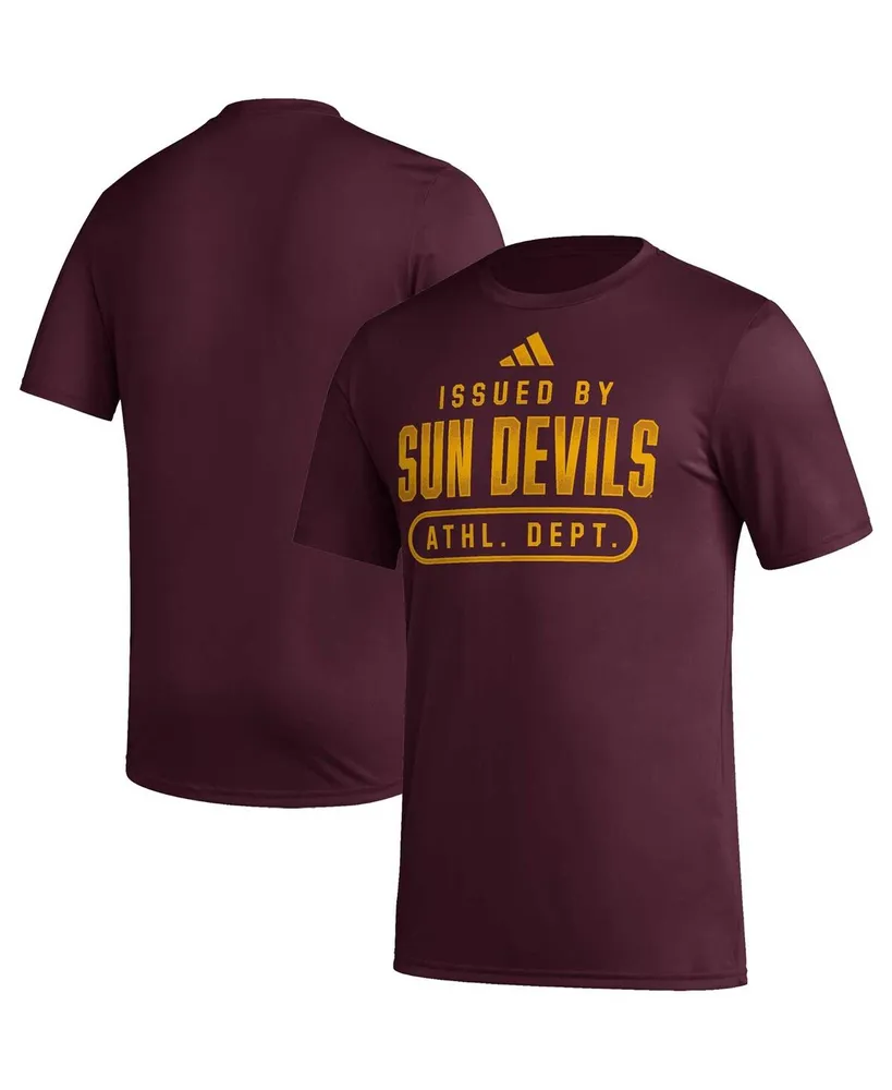 Men's adidas Maroon Arizona State Sun Devils Sideline Aeroready Pregame T-shirt