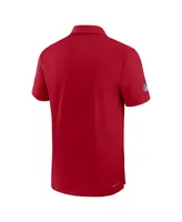 Men's Nike Red Tampa Bay Buccaneers Sideline Coaches Performance Polo Shirt