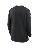 Men's Nike Black Arizona Cardinals 2023 Sideline Performance Long Sleeve Quarter-Zip Top