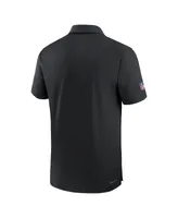 Men's Nike Black Las Vegas Raiders Sideline Coaches Performance Polo Shirt