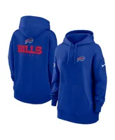 Women's Nike Royal Buffalo Bills 2023 Sideline Club Fleece Pullover Hoodie