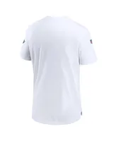 Men's Nike White Seattle Seahawks Throwback Sideline Coaches Performance T-shirt