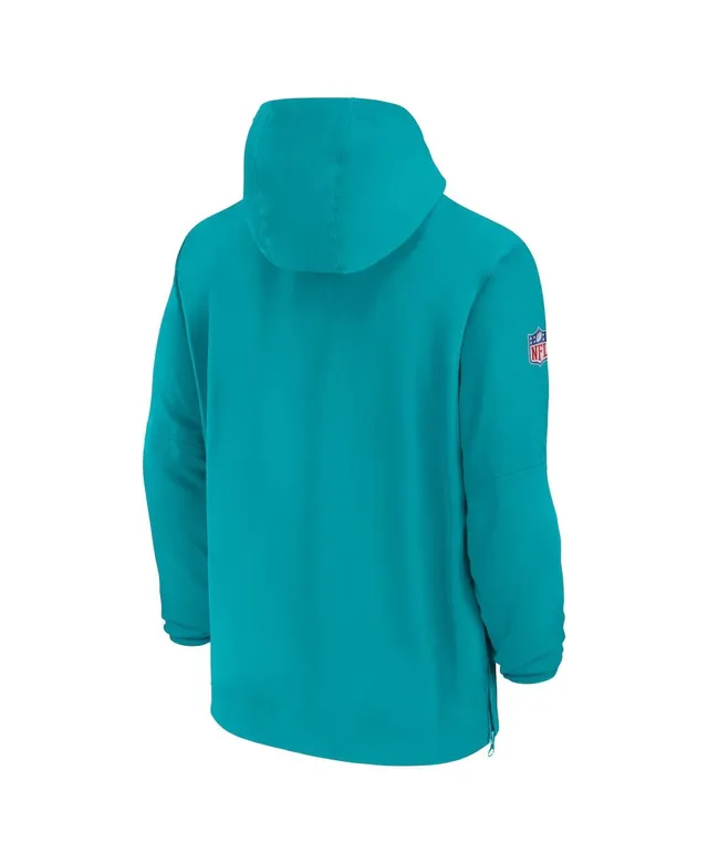 Nike Men's Teal Jacksonville Jaguars Sideline Quarter-Zip Hoodie - Macy's