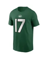 Men's Nike Garrett Wilson Green New York Jets Player Name and Number T-shirt