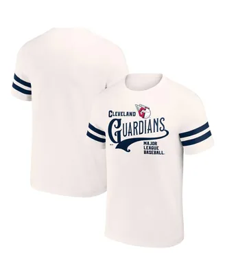 Men's Darius Rucker Collection by Fanatics Cream Cleveland Guardians Yarn Dye Vintage-Like T-shirt