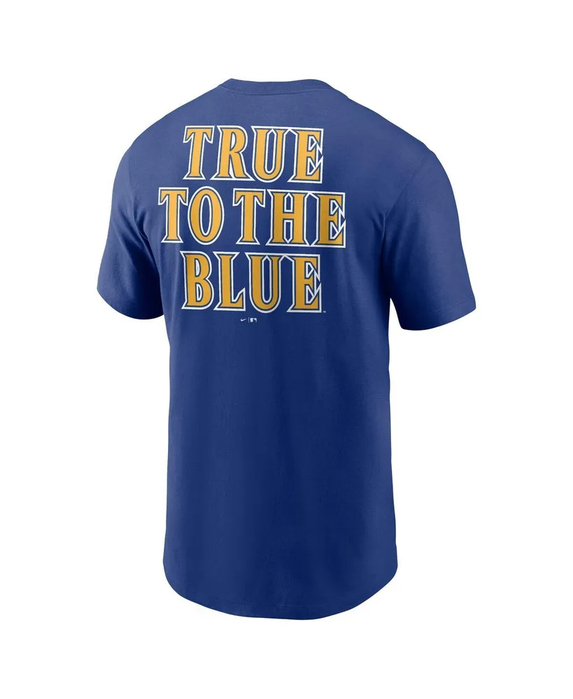 Men's Nike Royal Seattle Mariners True to the Blue Hometown T-shirt