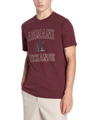 A|X Armani Exchange Men's Short-Sleeve Collegiate Logo T-Shirt