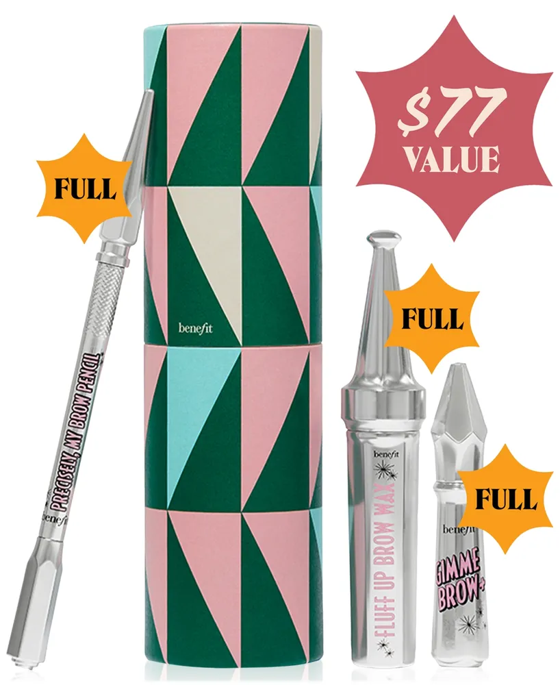 Benefit Cosmetics Fluffin' Festive Brows Full-Size Brow Pencil, Gel & Wax Value Set