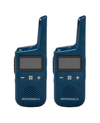 Motorola Solutions T383 25 mi. Two-Way Radio Blue w/Charging Dock 2-Pack