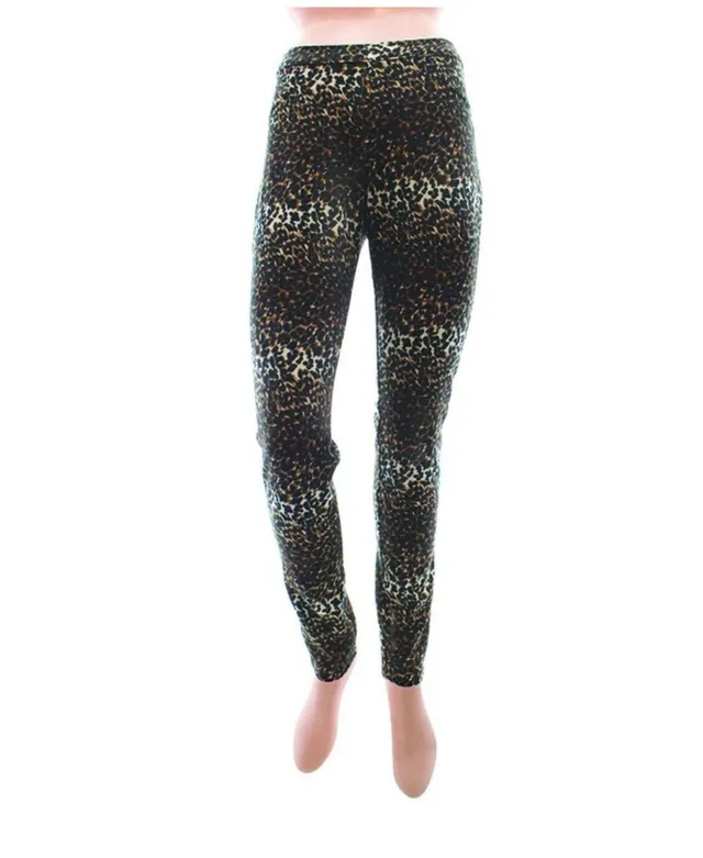 Memoi Women's Leopareina Royal Leopard Cotton Blend Leggings