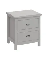 Simplie Fun Versatile 2-Drawers Nightstand, Bedside Table