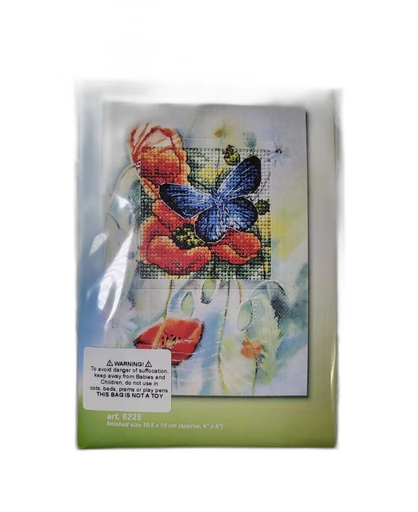 Kids' Butterfly Cross Stitch Kit