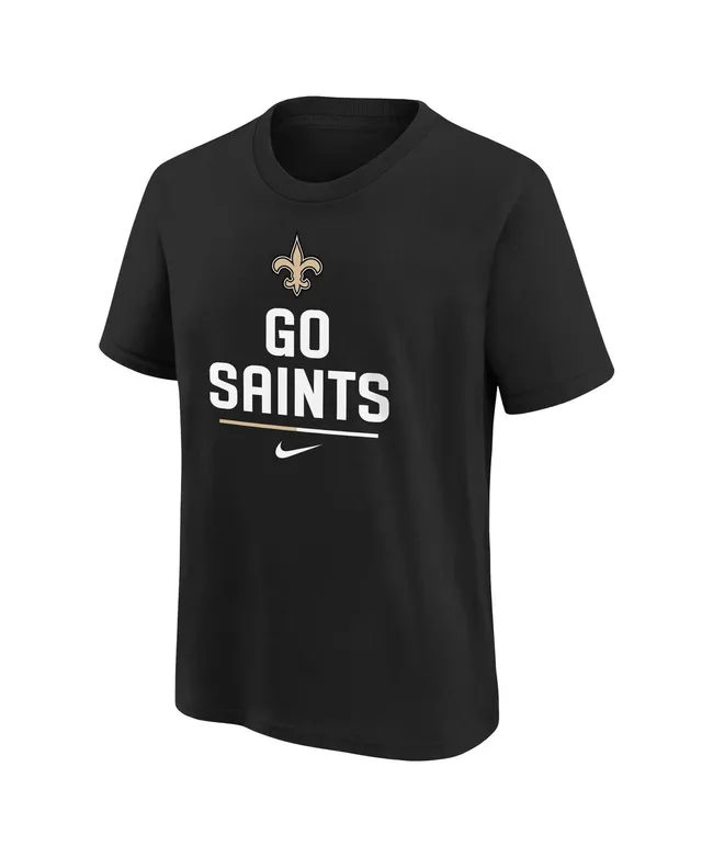 Outerstuff Youth Black New Orleans Saints Forward Progress T-Shirt Size: Extra Large