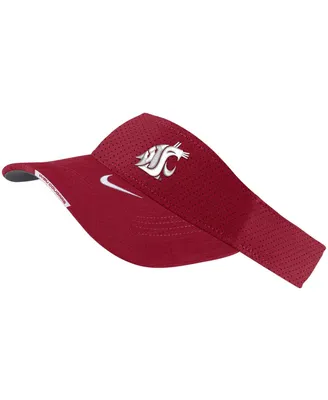 Men's Nike Crimson Washington State Cougars 2023 Sideline Performance Adjustable Visor