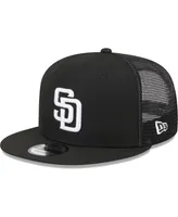 Men's New Era Black San Diego Padres Trucker 9FIFTY Snapback Hat