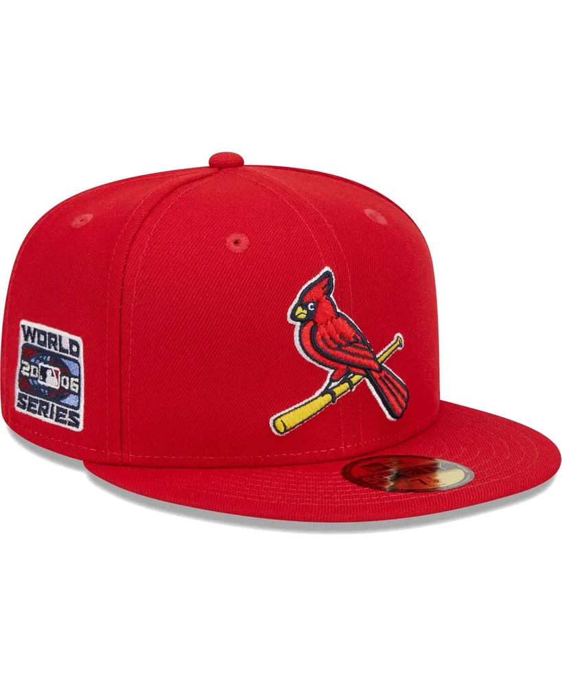 Men's New Era Red St. Louis Cardinals Script Fill 59FIFTY Fitted Hat