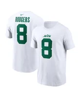 Men's Nike Aaron Rodgers White New York Jets Legacy Player Name and Number T-shirt