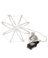 Kurt Adler 8" Rgb Superbright Led Clear Wire Foldable Metal Sphere