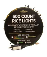 Kurt Adler 600-Light 49' Warm Led Rice Light Set