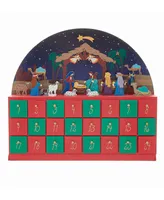 Kurt Adler Wooden Nativity Advent Calendar