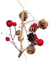 Kurt Adler 6' Battery-Operated Pinecone and Berry Rope Garland