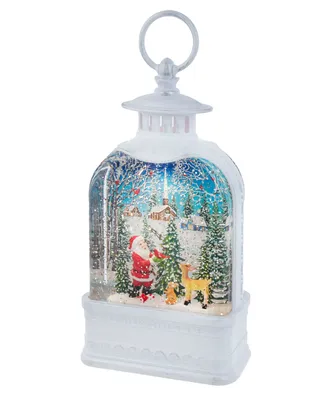 Kurt Adler 9.5" Battery-Operated Lighted Santa Water Lantern