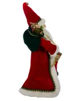 Kurt Adler 17" Kringle Klaus Fancy Santa with Stocking