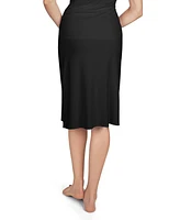 MeMoi Women's Seamless High-Waisted Bonded Full Slip Skirt