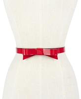 kate spade new york Women's Patent Leather Bow Belt