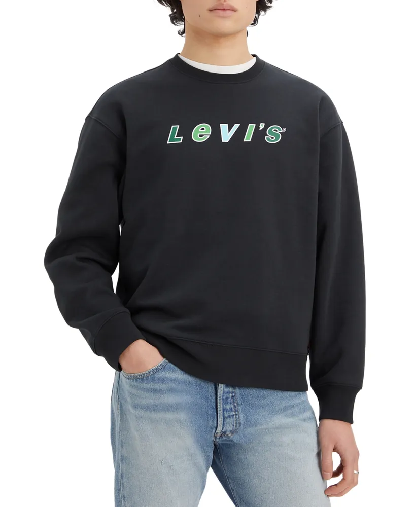 Levi's Men's Relaxed-Fit Fleece Logo Sweatshirt, Created for Macy's