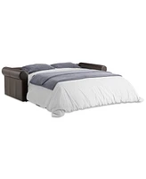 Elsher 85" Leather Sleeper Sofa, Created for Macy's